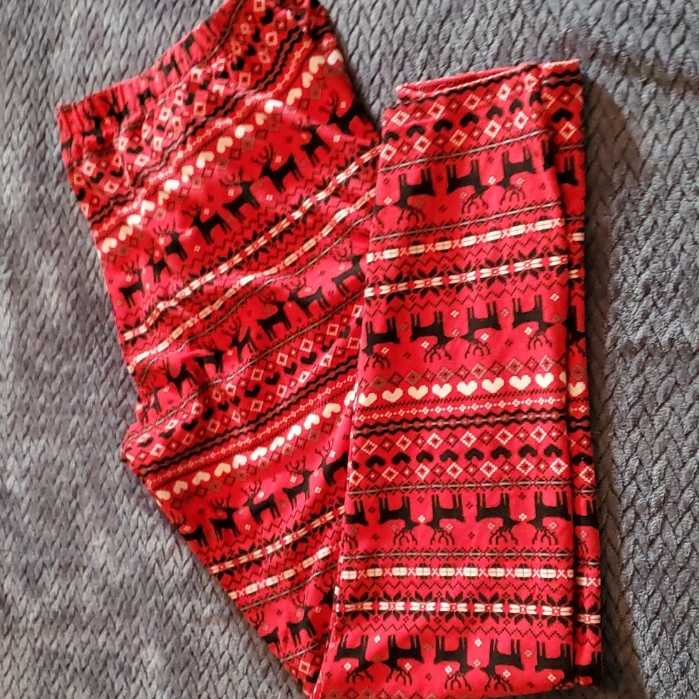 EUC Christmas leggings